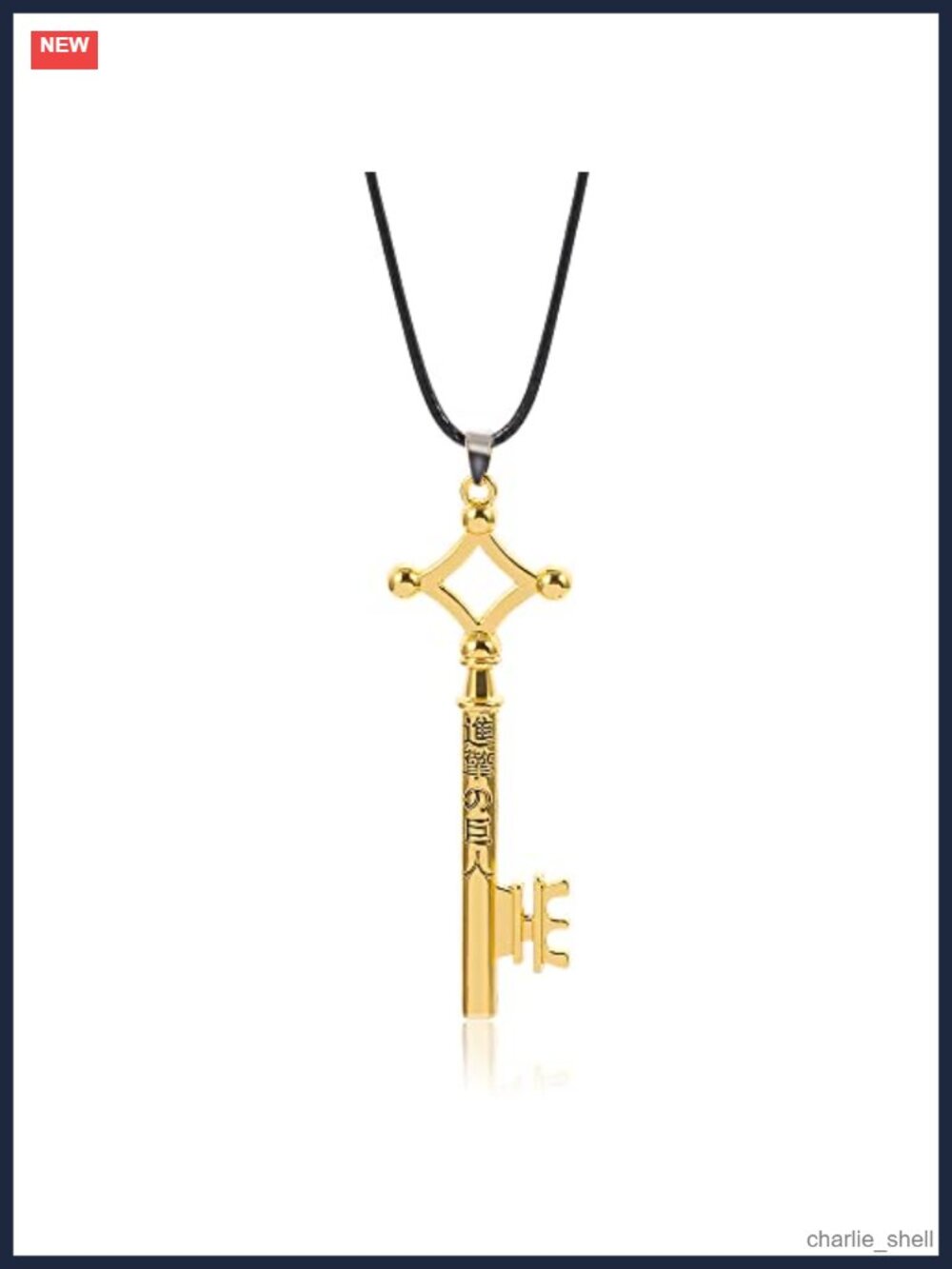 Eren's Key Pendant Necklace Anime Chain Zinc Alloy Cosplay Gift